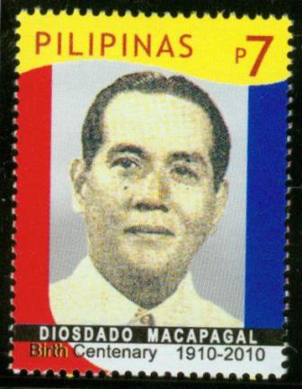 7p Portrait, President Diosdado Macapagal - Singles (50,000) - Macapagal